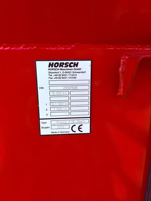 Horsch pronto 4 dc
