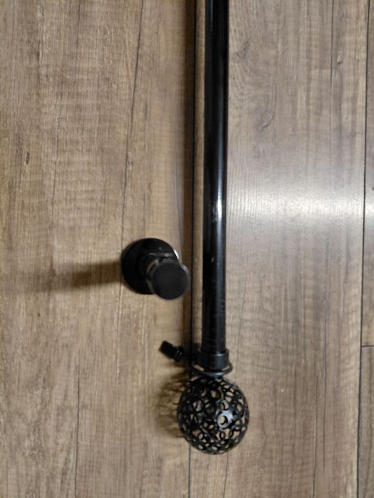 Karnisz 200cm czarny