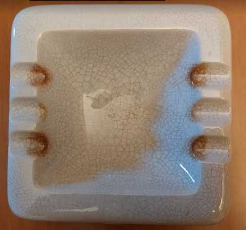 Cinzeiro para a Air France em faiança da Fáb. Loiça de Sacavém