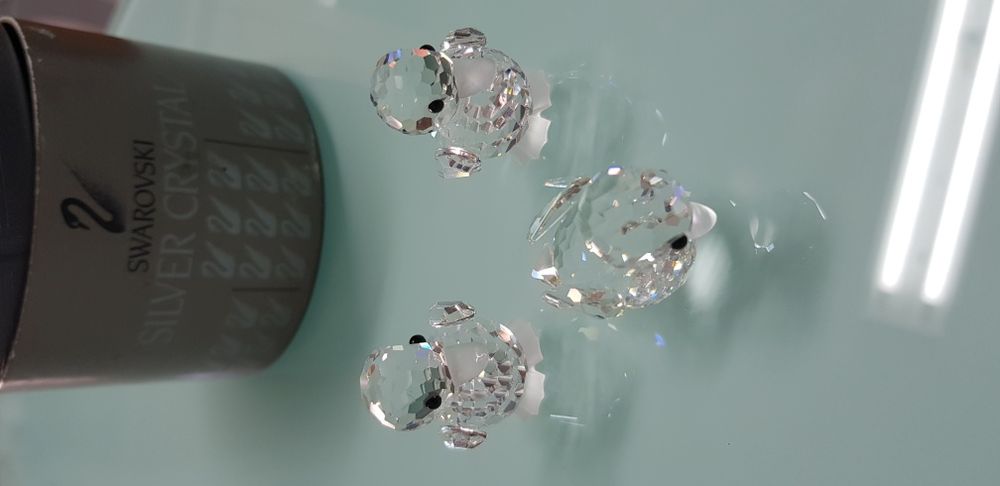 Cristal Swarovski- Coleção animais miniaturas -Patinhos conjunto 3