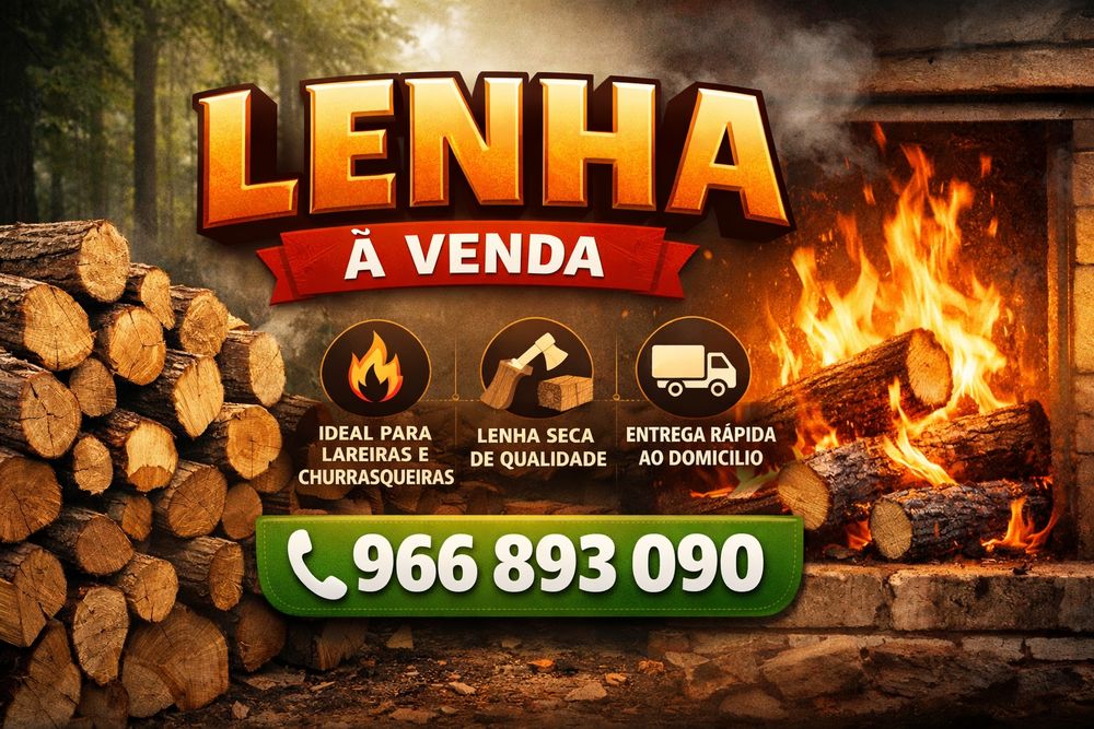 Carga com 2.5 M3 lenha carvalho   eucalipto pinheiro