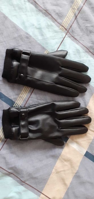 rękawiczki męskie skóropodobne