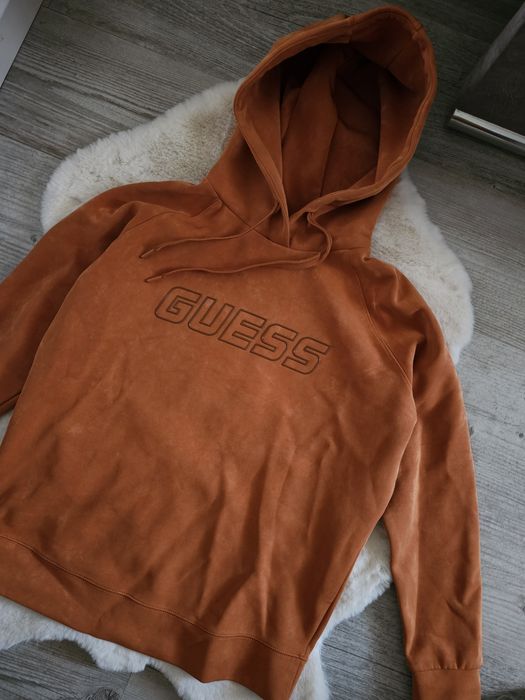 Bluza guess euphemia Rozmiar S Brązowa bluza z kapturem guess