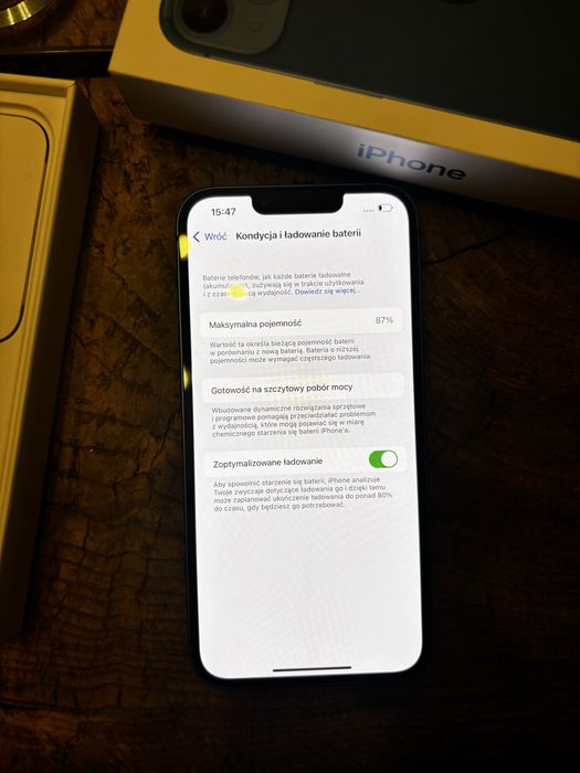 Iphone 13 128 gb cały zestaw