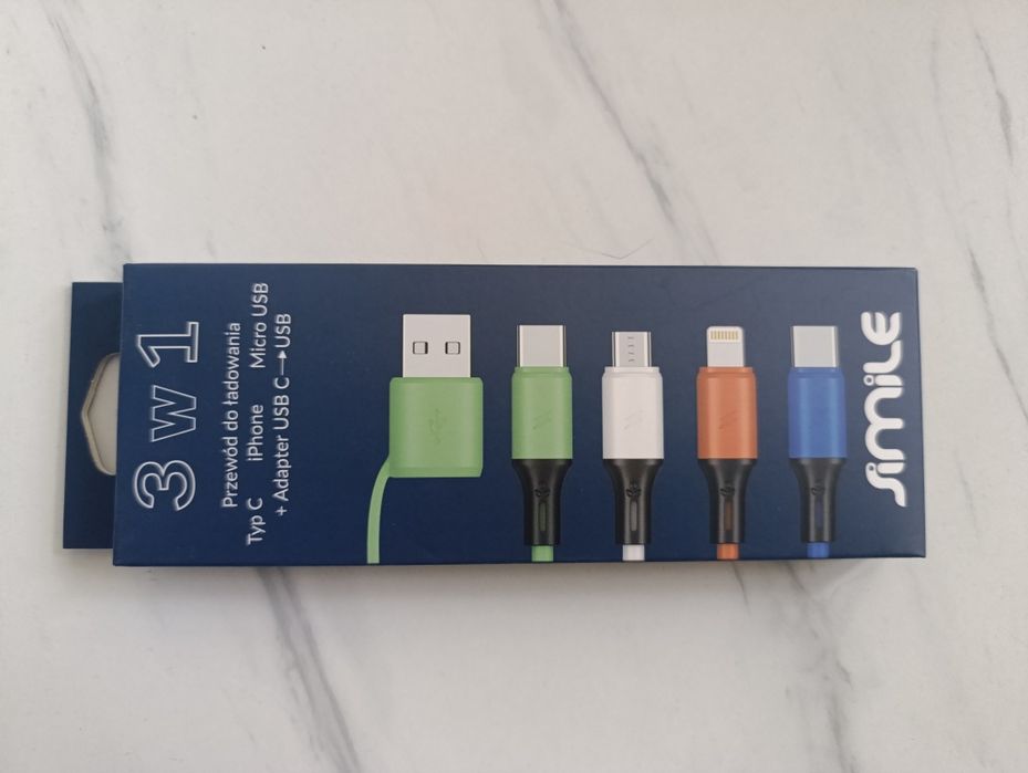 Przewód do ładowania 3 w 1