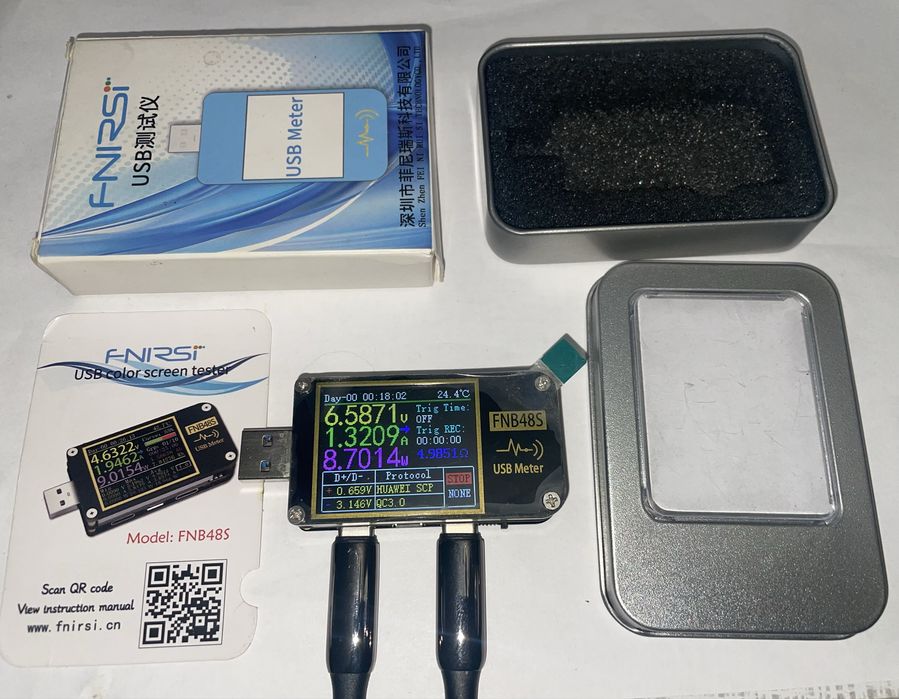 USB-тестер fnirsi FNB48S