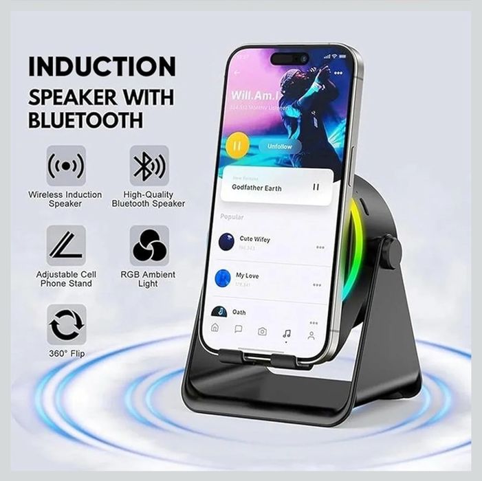Generic Stojak na telefon z głośnikiem