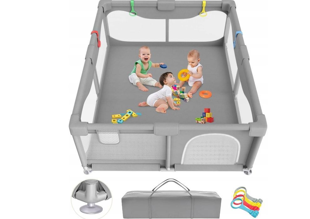 Kojec Dla Dzieci Łóżeczko Plac Zabaw Suchy Basen 150X180 Cm