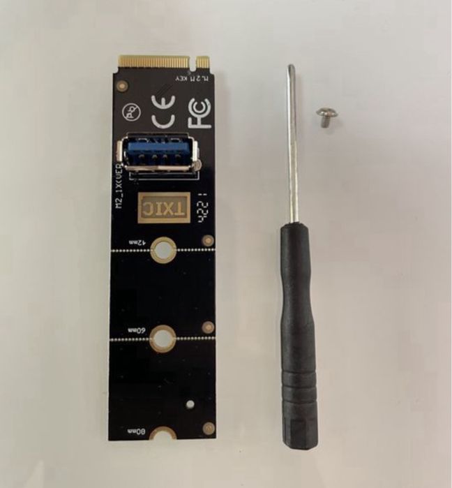 Райзер Riser M2 M.2  TXIC перехідник USB 3.0 для відеокарт переходник