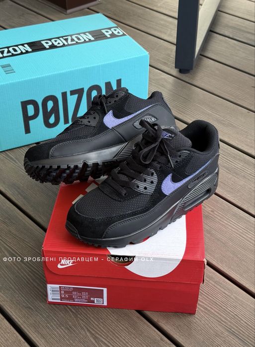 Оригинал Nike Air Max 90 White Black University Red (нові в коробці)