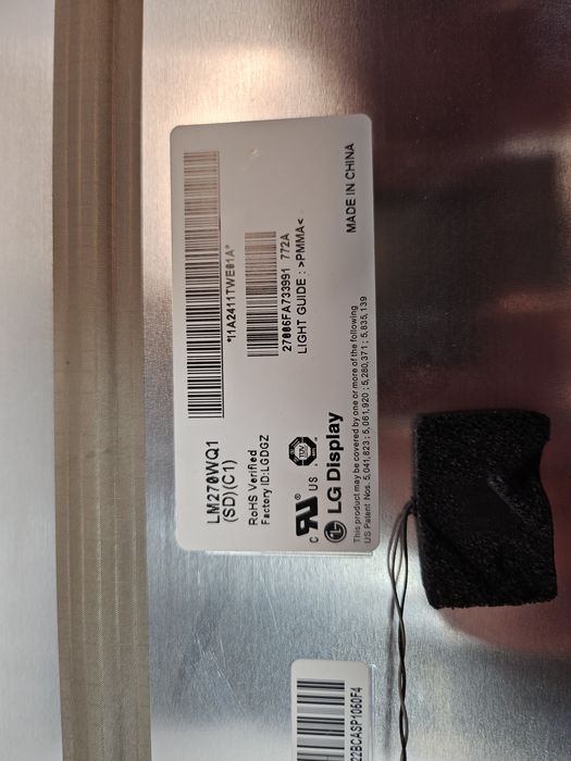 panel wyświetlacza LCD przeznaczony dla komputerów Apple iMac A1312