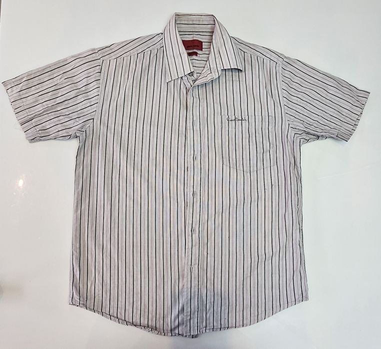 Koszula Meska Z Krótkim Rękawem Pierre Cardin W Paski Rozmiar M