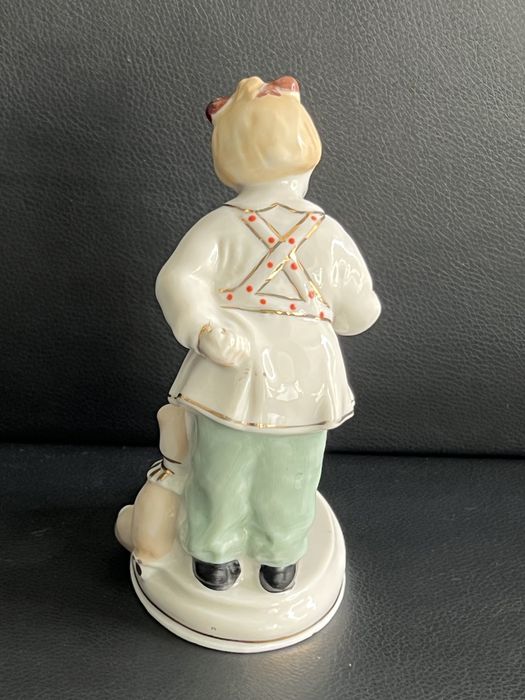 Статуэтка СССР Девочка с собачкой А ну-ка отними ЗХК Полоне 50-е СССР