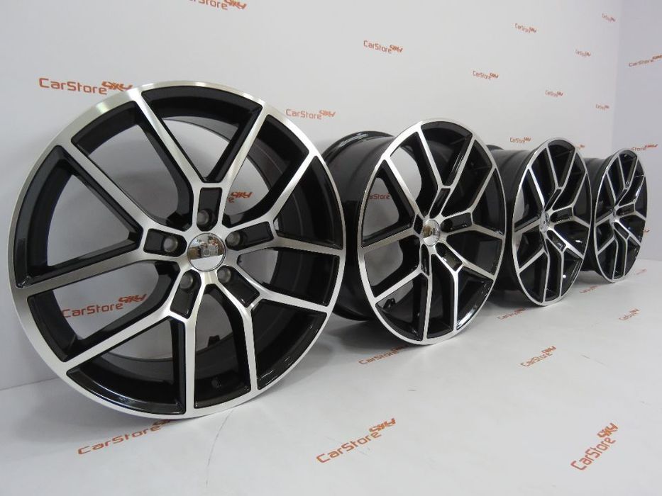 Jantes Look Volvo Polestar 18 x 8  et 45 5x108 Pretas + Polidas
