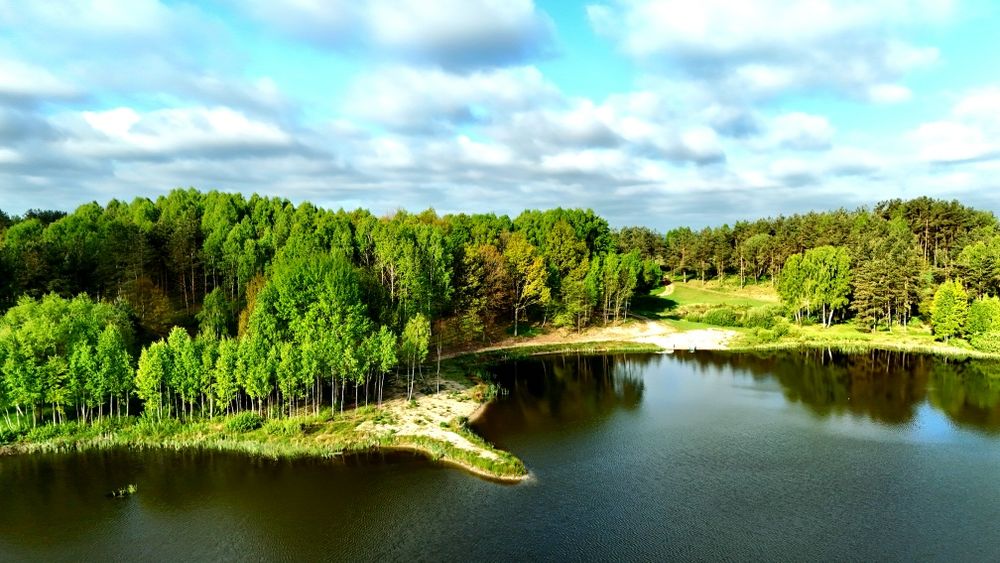 piękna działka nad jeziorem z warunkami zabudowy I udziałem w plaży - Widok 4