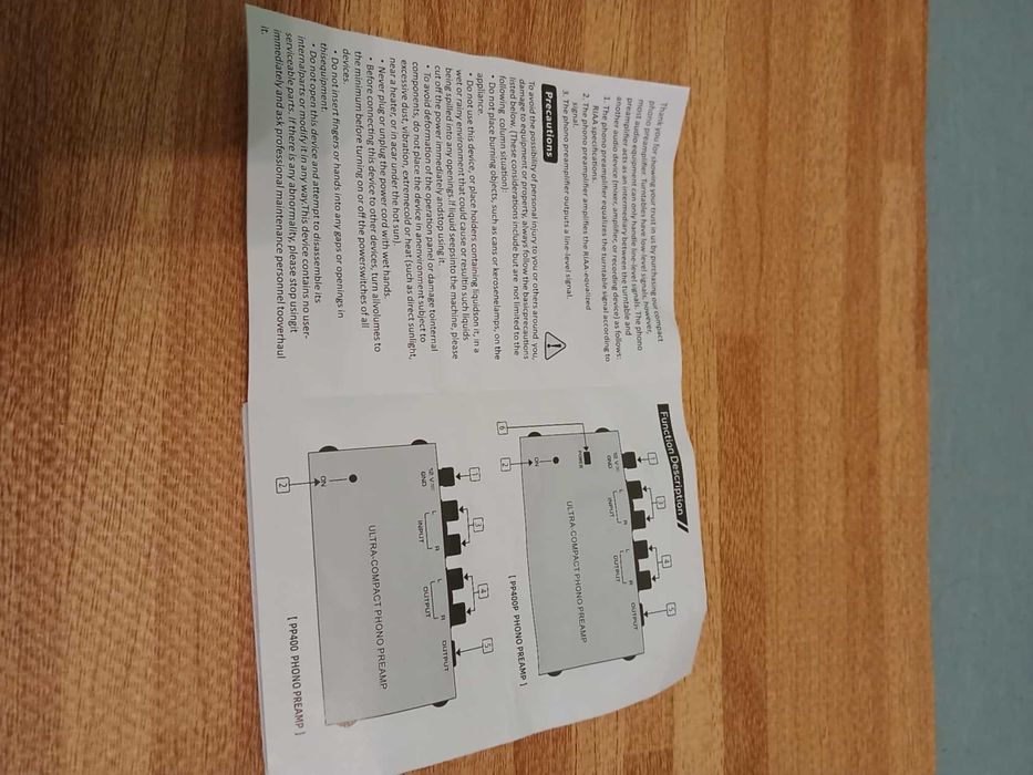 Przedwzmacniacz Phono interfejs RCA głośniki gramofon studio monitory