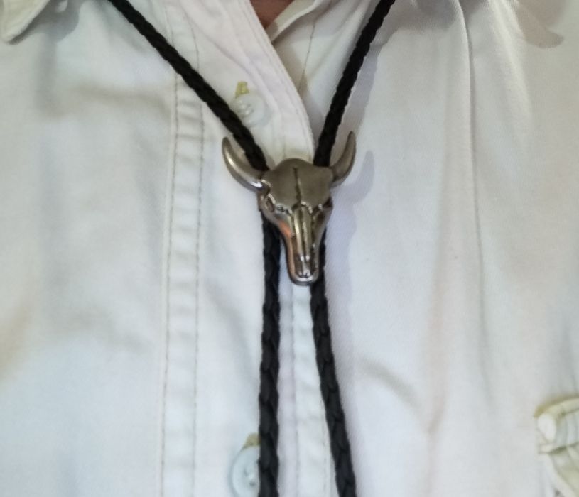 Bull Skull ковбойский галстук  шнурок боло