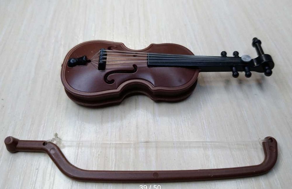Игрушка  пластик мини скрипка для куклы кукольный аксессуар игрушечная