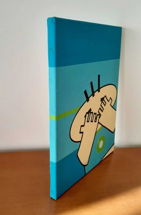 Duas Telas criança pintadas à mão
