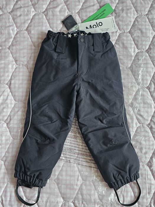 Штани термо зимові Molo Pollux 98-104 чорні напівкомбінезон
