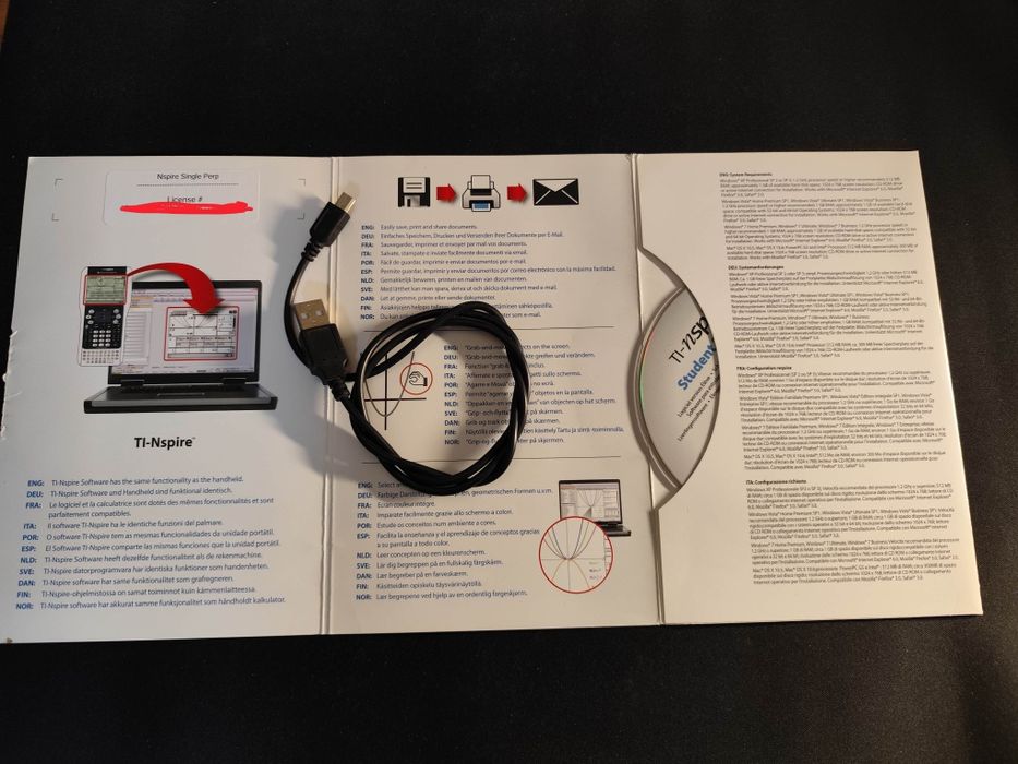 Calculadora Texas Instruments nspire Ler Descrição