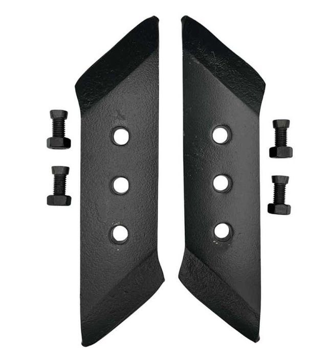 Dłuto prawe + lewe 3-otworowe pług unia VIS IBIS | stal borowa + śruby