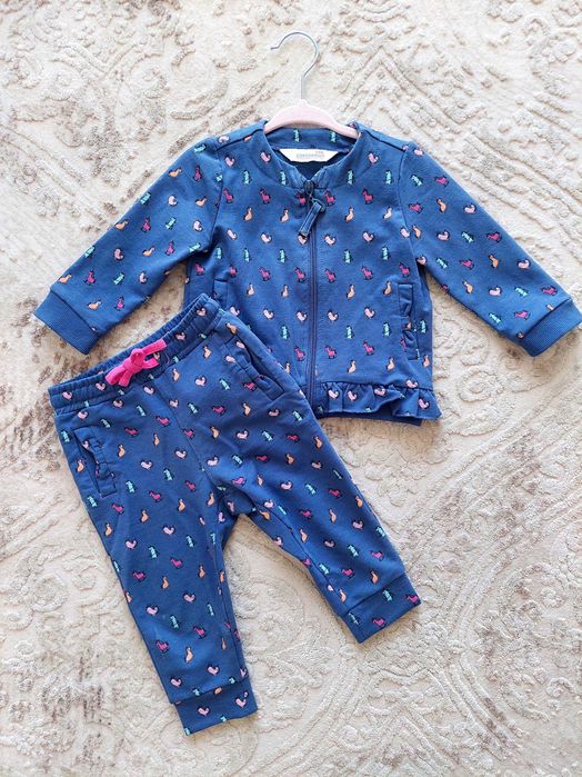 Coccodrillo! Rewelacyjny dresik w koniki kieszonki kokardki roz 74