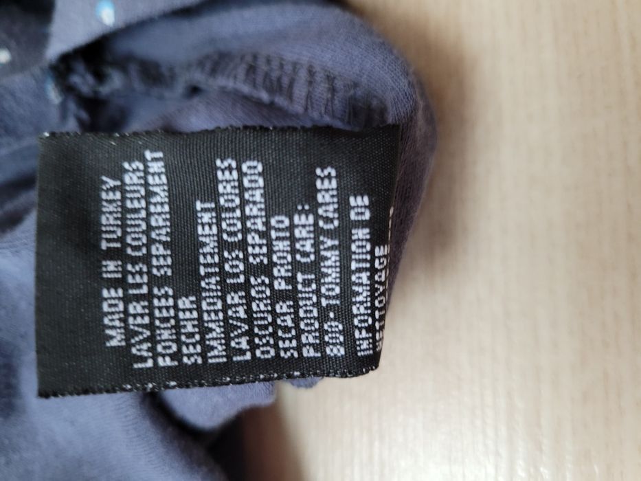 Bluzka polo XL męska Tommy Hilfiger t-shirt męski błękitna niebieska