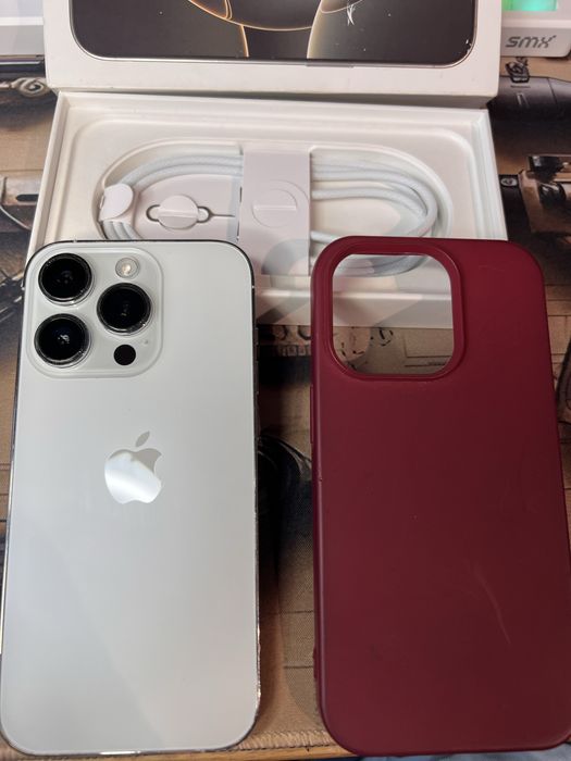 Biały ekran bez rys iphone 14 Pro 256gb