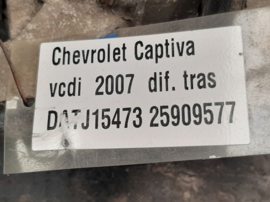 Diferencial trás CHEVROLET Captiva (C100, C140)