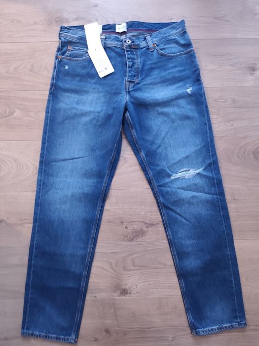 Spodnie jeansy MUSTANG Albert wysoki stan męskie dżinsy proste 36/34