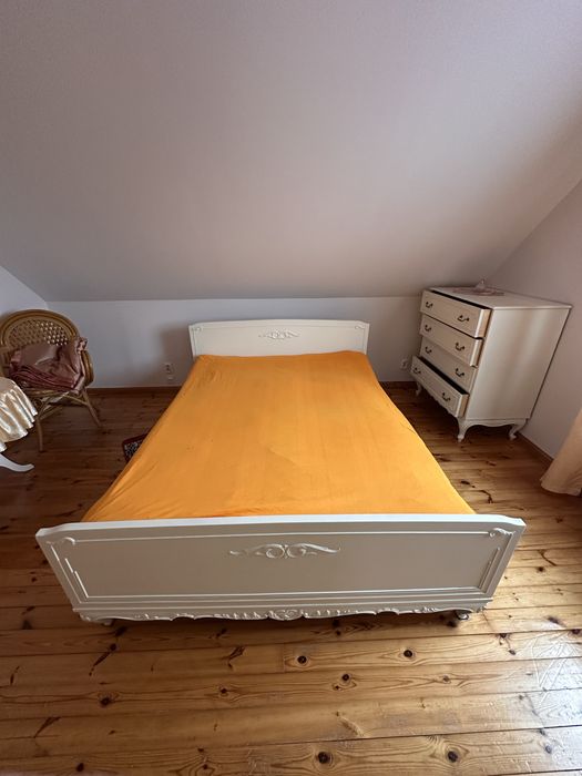 REZERWACJA Komplet sypialniany styl udwikowskim ŁÓZKO, SZAFA, KOMODA