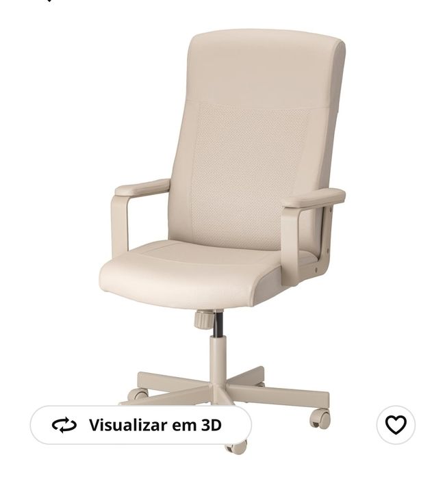 Mesa de escritório e cadeira