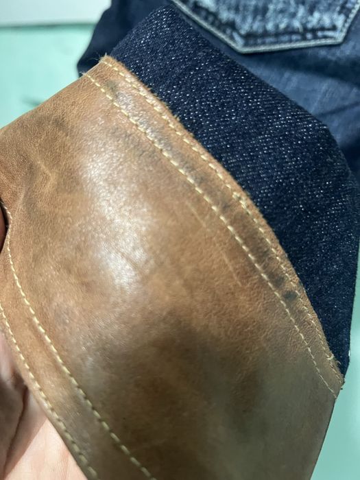 Брюки капрі шкіра джинс