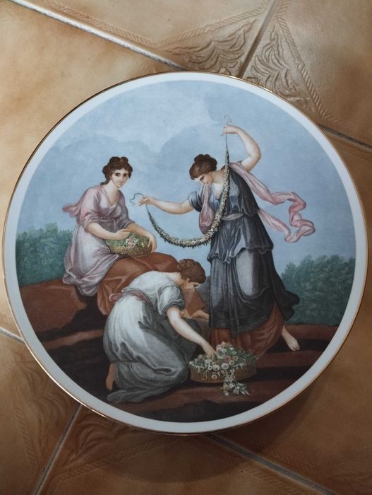 Conjunto de 4 Pratos Limoges-Porcelana Saint Croix