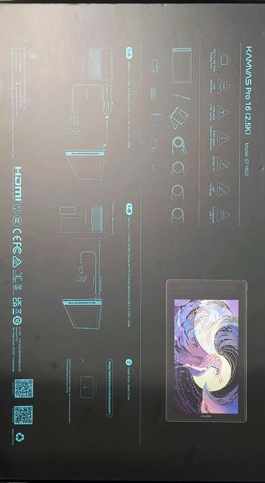 Huion Kamvas 16 Pro 2.5K Tablet Graficzny