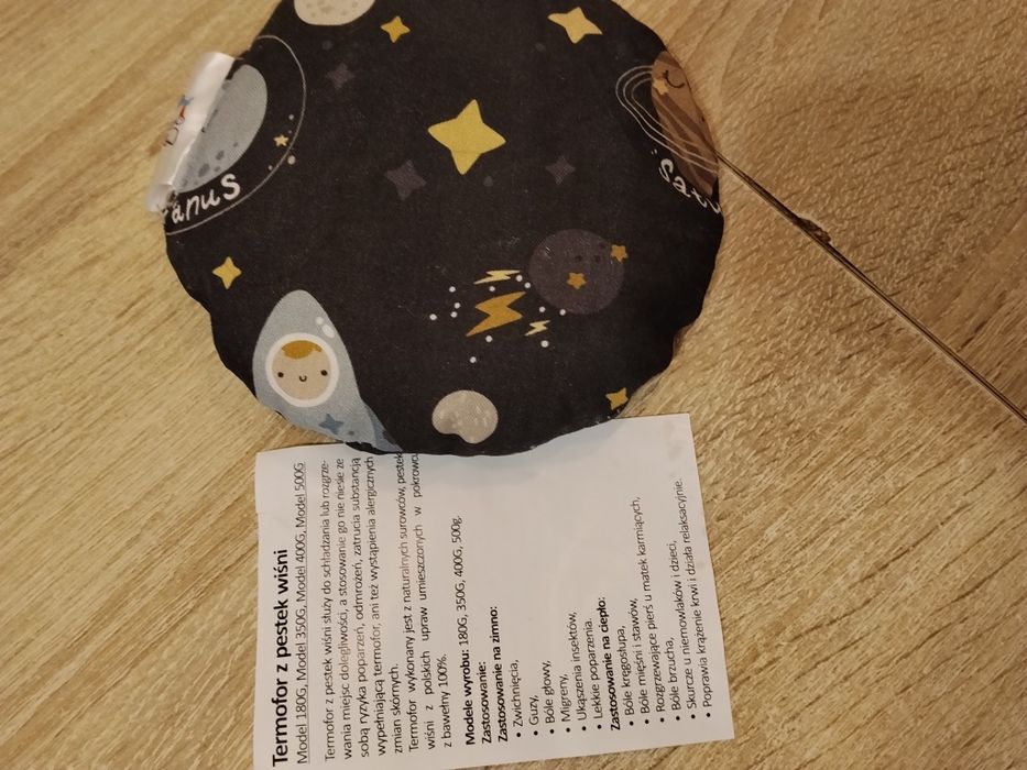 Termofor z pestek wiśni