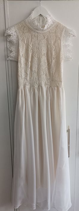 Nowa suknia koktajlowa MIDI z koronką