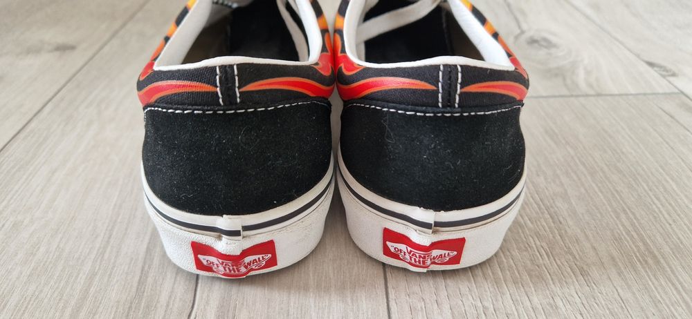 Vans Old skool buty trampki tenisówki płomienie Flames 38,5 z ogniami