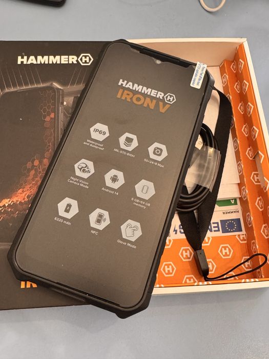 HAMMER IRON V noktowizja telefon budowlany pancerny dual sim