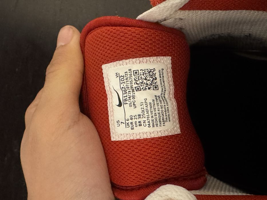 Sapatilhas Nike Ground Force Low vermelhas tamanho 40