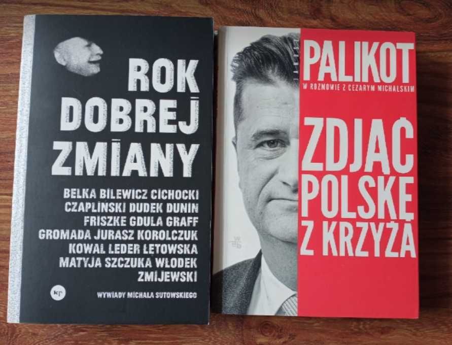 Książki x 4 :Palikot, Rok Dobrej Zmiany, Pawlenski , Polska