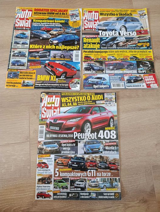 gazety Auto Świat 2009 - 3 numery: 3, 12, 21