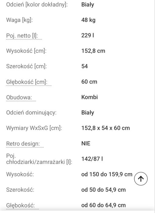PILNE - Lodówko- zamrażarka BEKO 232L