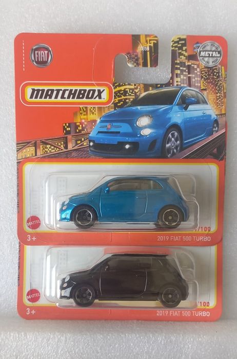 Conjunto 2 , 2019 fiat 500 turbo matchbox