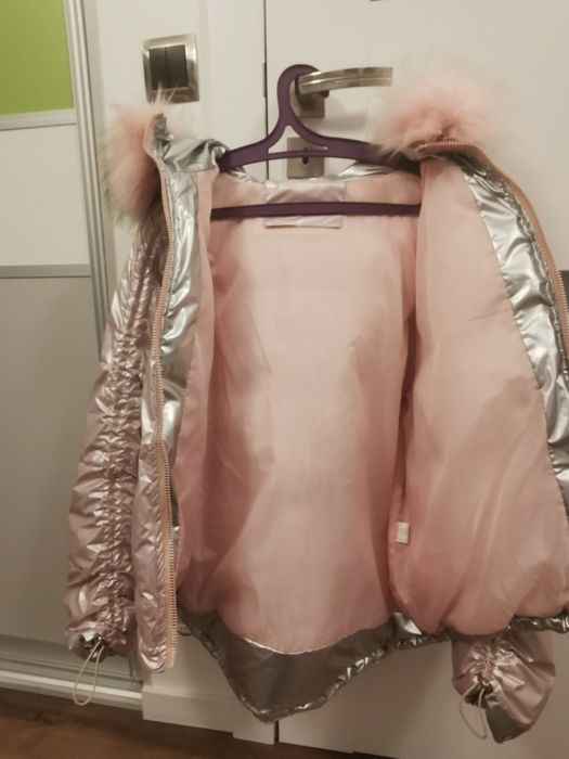 Kurtka zimowa-metaliczna S