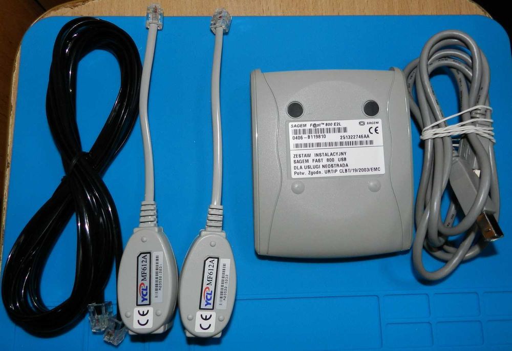 Modem Sagem Fast 800 USB neostrada z pełnym wyposażeniem.