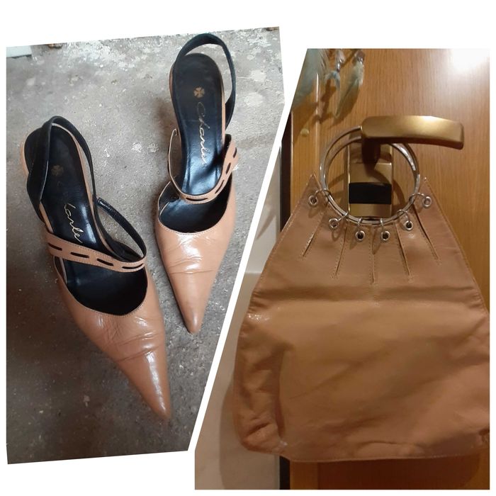 Conjunto mala e sapatos