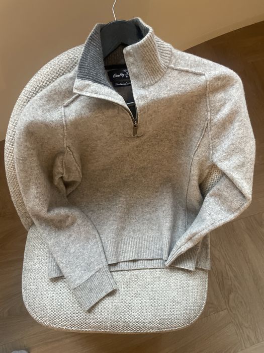 Кашемір zip светр XS гольф стиль cos