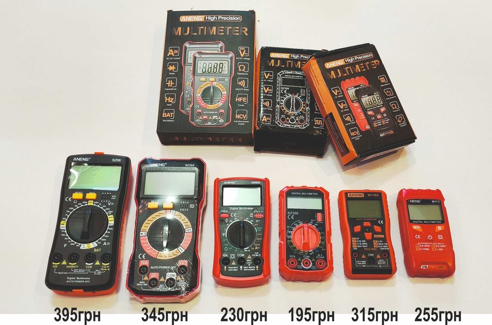 Якісні тестери мультиметри  ANENG брендовий Китай